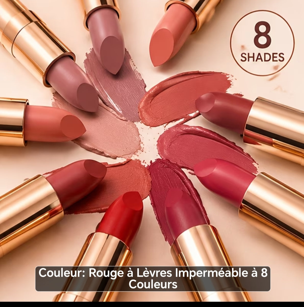 Rouge à lèvres mats plusieurs coloris