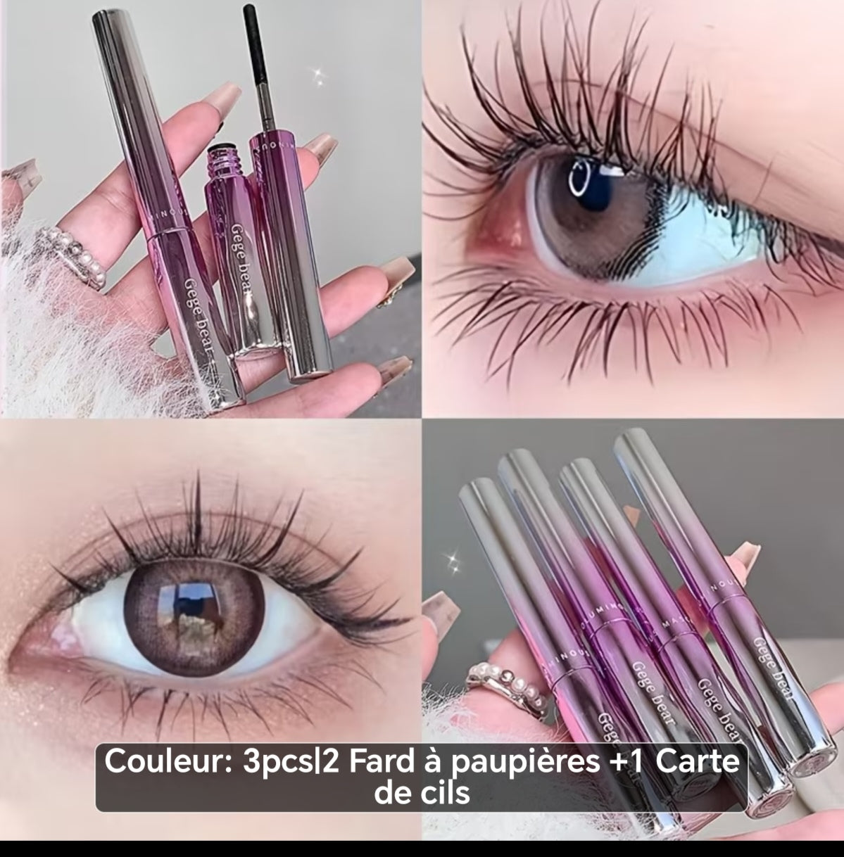 Mascara avec pochoir